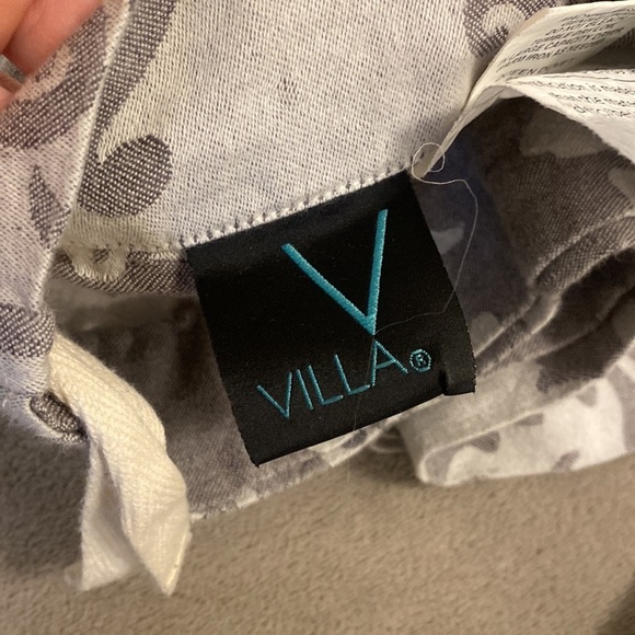 Villa Linen Cotton Damask Duvet Cover - Picture 5 of 7